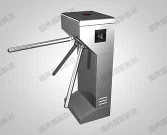 Single Core 304 Stainless Steel Waist Height Turnstile IR Sensor Barrier