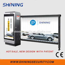 कार पार्किंग के लिए विज्ञापन और एलईडी पट्टी के साथ बूम बैरियर फाटक