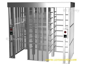 प्रवेश पूर्ण ऊंचाई Turnstiles गेट इलेक्ट्रॉनिक द्वि-दिशात्मक साथ ब्रश