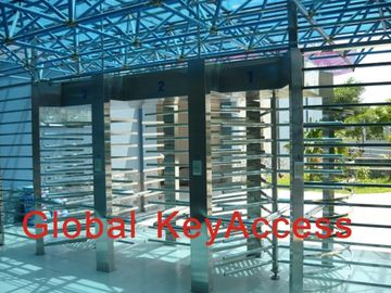 सुरक्षा पूरी ऊंचाई Turnstiles तीन गलियों डबल दिशा प्रवेश नियंत्रण फैक्टरी उपयोग के लिए