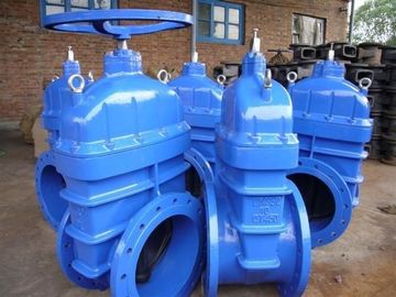 Actuated EPDM / NBR लचीला बैठे बोनेट गेट वाल्व / पानी के गेट वाल्व